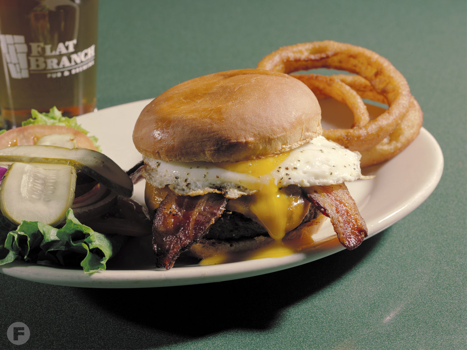 Big Chief Burger at Flat Branch Pub & Brewing